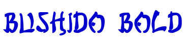 Bushido Bold шрифт